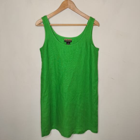 Finity Naturals 100% Linen Tank Dress - Picture 1 of 6